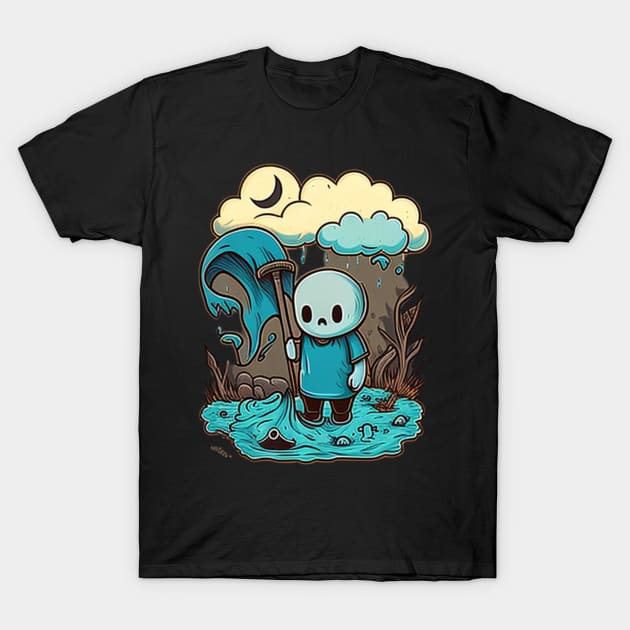 Cartoon death T-Shirt by Crazy skull